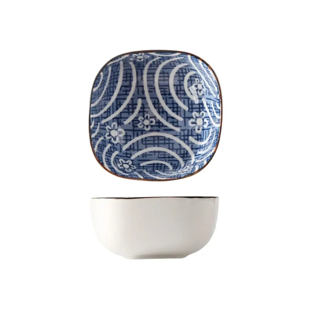 Vintage Blue Ceramic Dipping Bowls