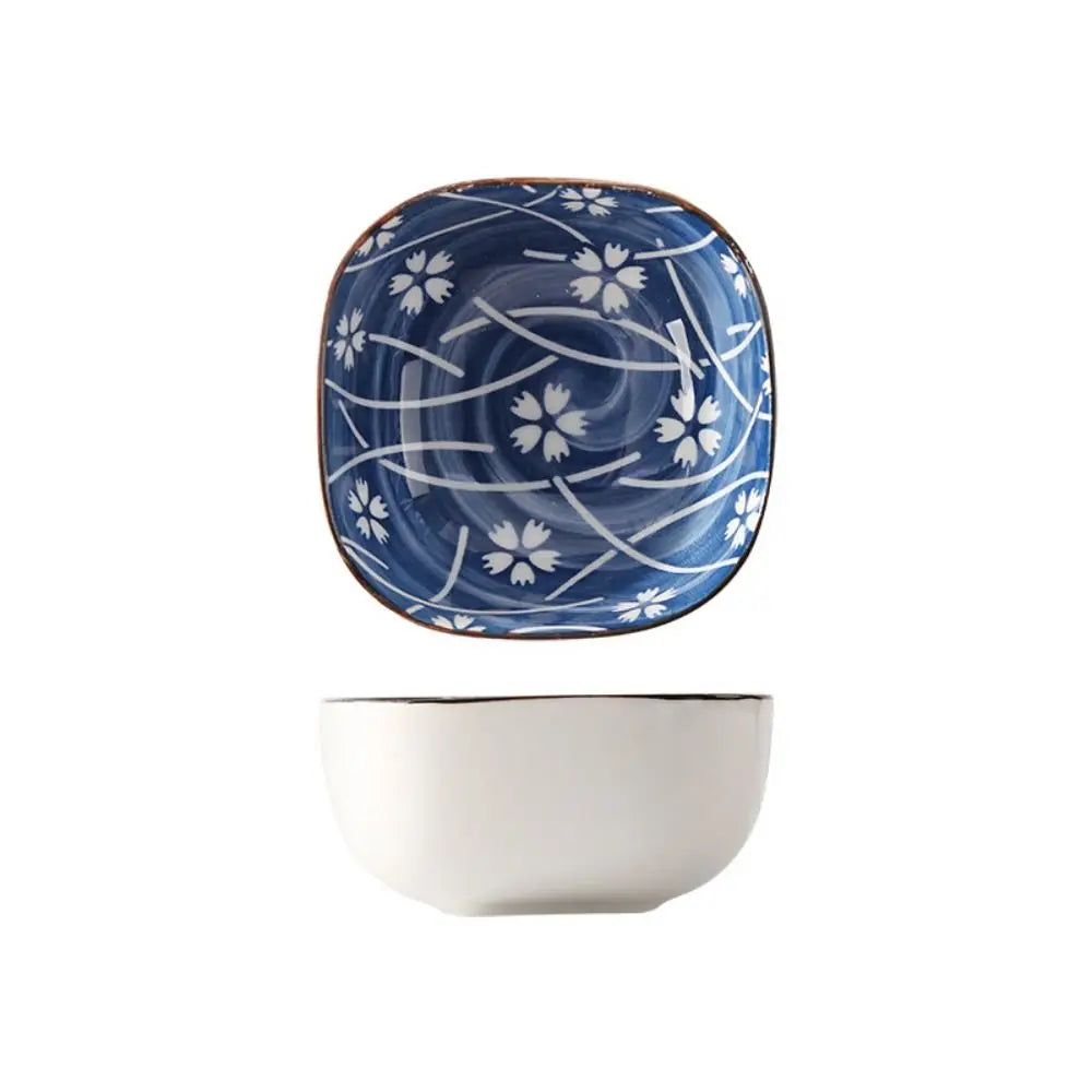 Vintage Blue Ceramic Dipping Bowls