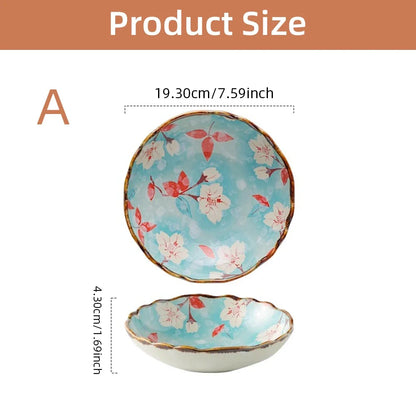 Melia Ceramic Deep Dinner Plates