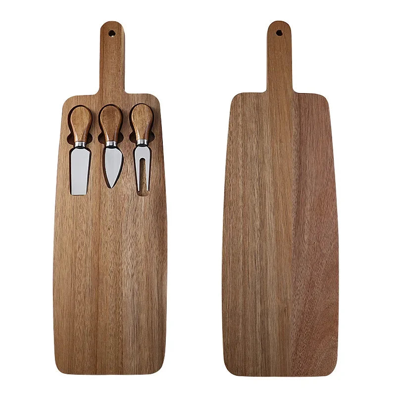 Stella Acacia Cheese Board and Knife Set