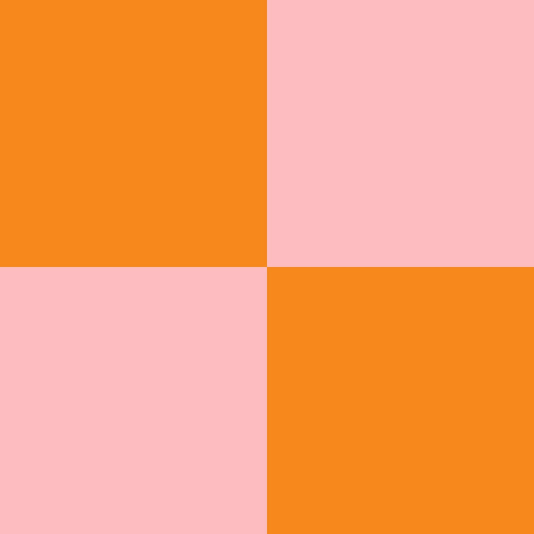 Simply Checker (Pink &amp; Orange) Wallpaper