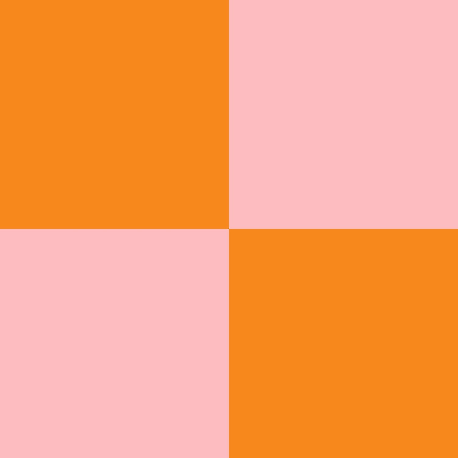 Simply Checker (Pink &amp; Orange) Wallpaper