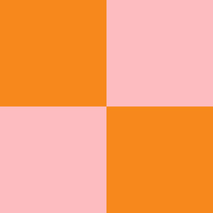 Simply Checker (Pink &amp; Orange) Wallpaper