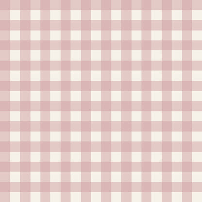 Simply Gingham Small (Mauve) Wallpaper