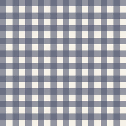 Simply Gingham Small (Navy) Wallpaper