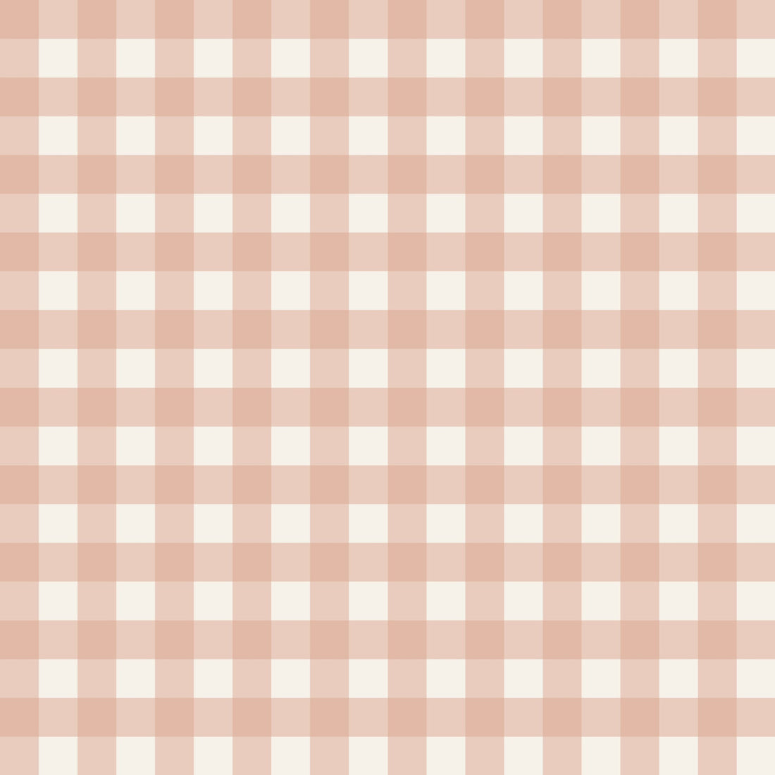 Simply Gingham Small (Peach) Wallpaper