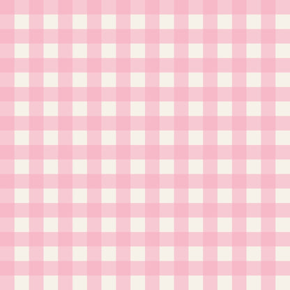 Simply Gingham Small (Pink) Wallpaper