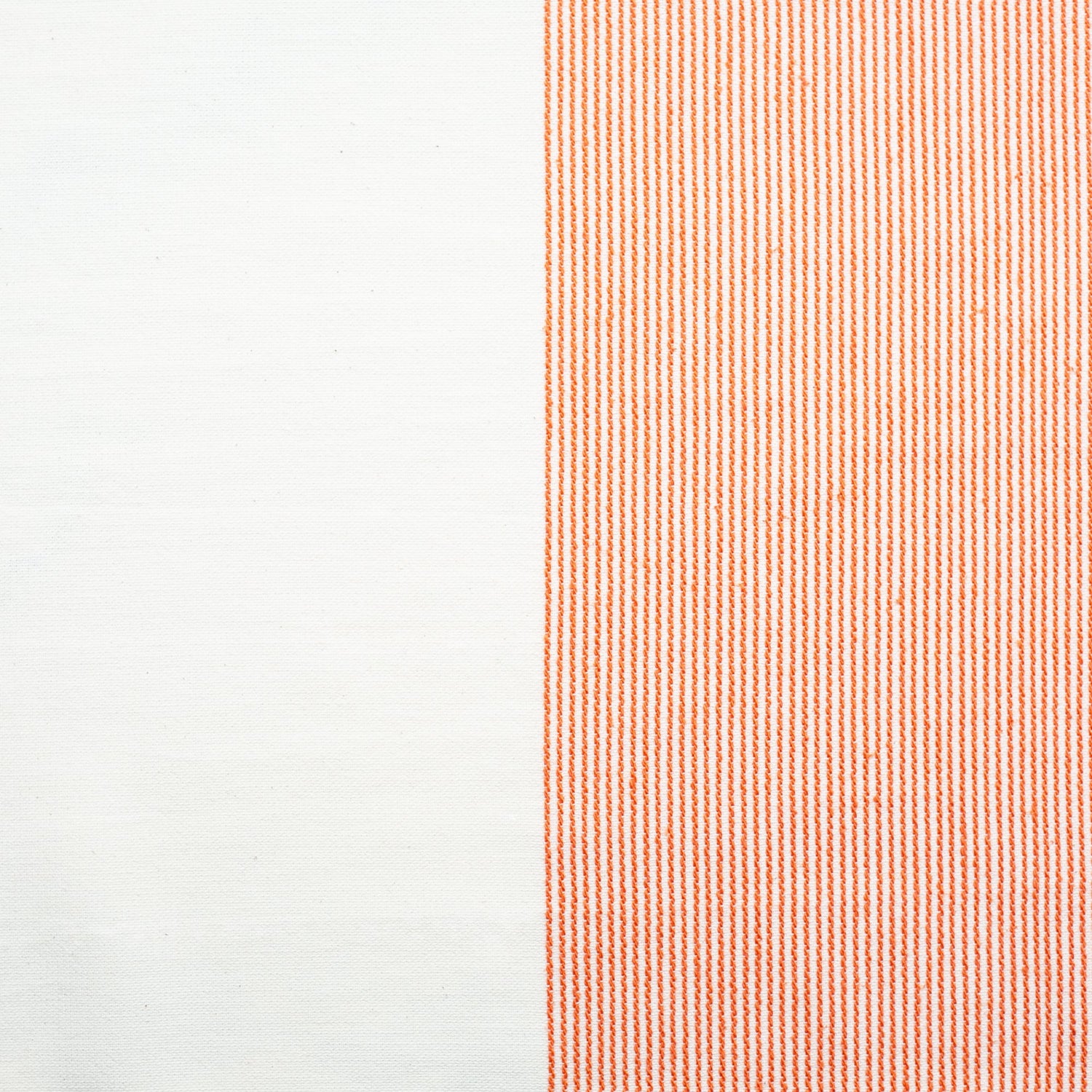 The Stripe Collection Tablecloth Natural &amp; Persimmon