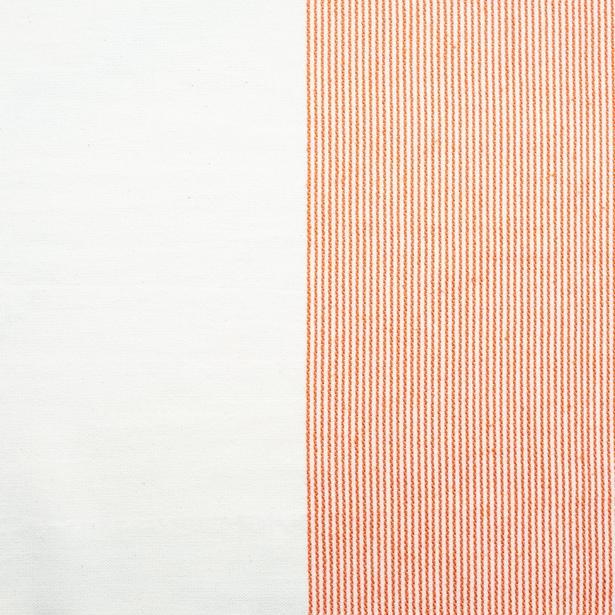 The Stripe Collection Tablecloth Natural &amp; Persimmon
