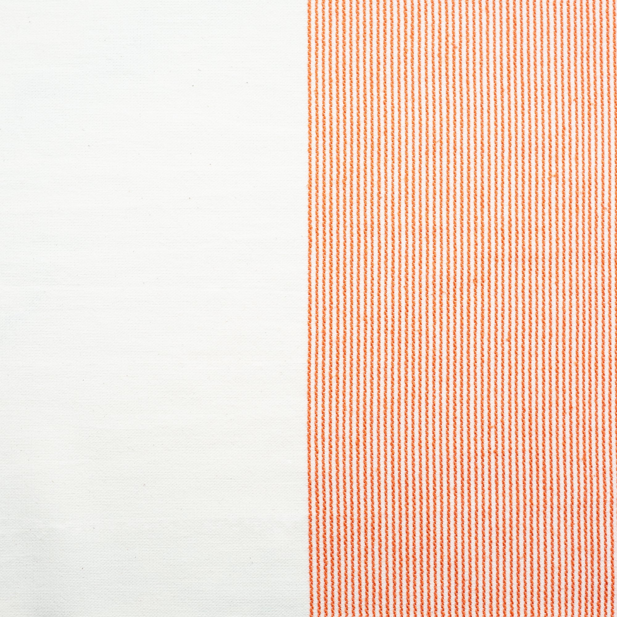 The Stripe Collection Tablecloth Natural &amp; Persimmon