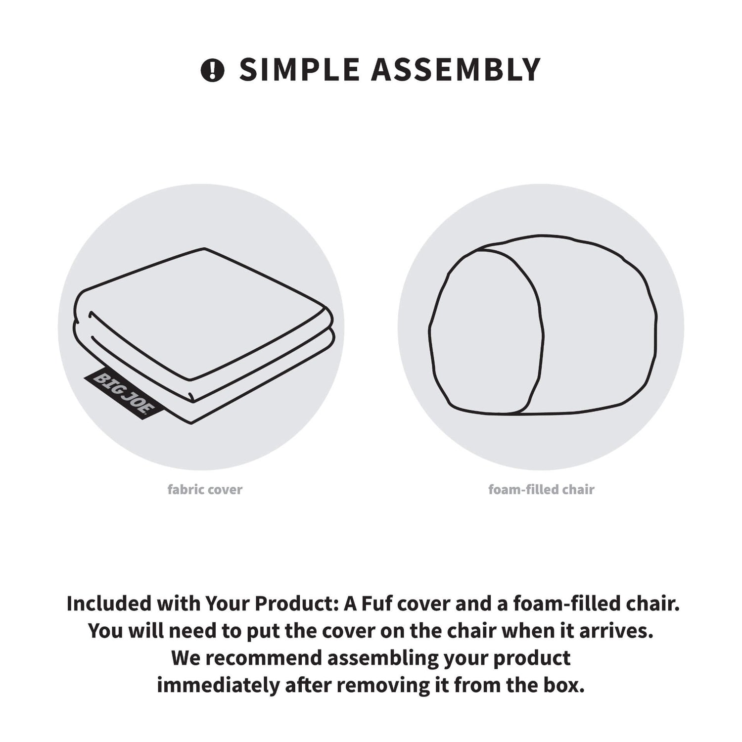 Fuf® 8Ft Giant Bean Bag