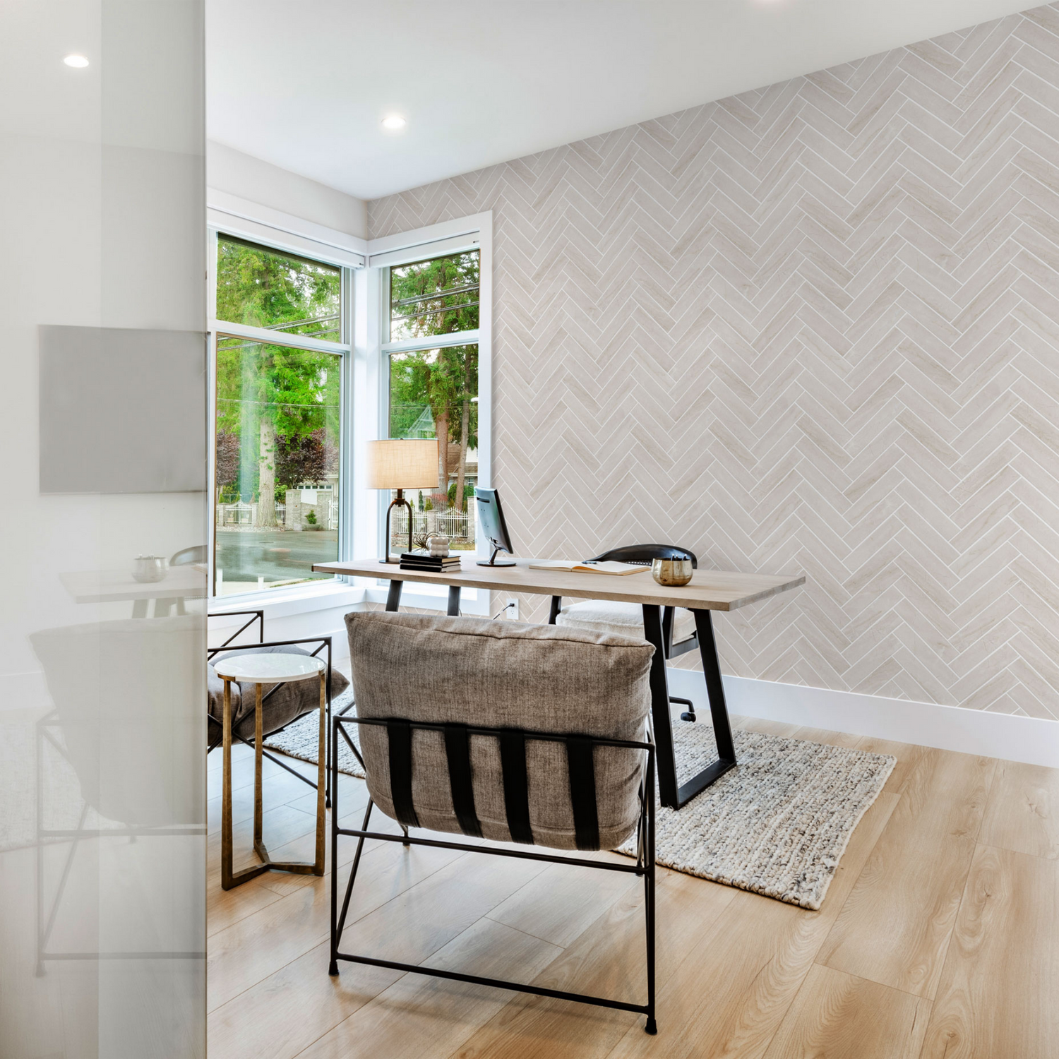 Sweet Cream Wallpaper - 10 FT H X 14.25 FT W LUXE