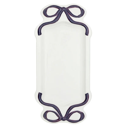 Ceramic Bow Platter - Lilac