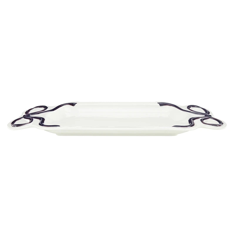 Ceramic Bow Platter - Lilac