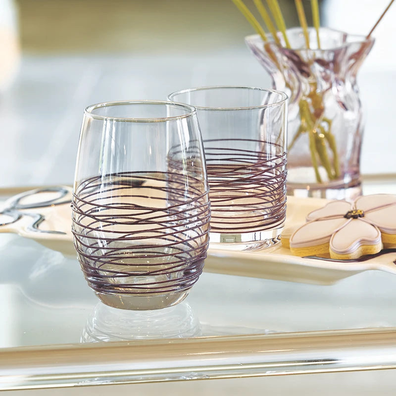 Textured Spun DOF Glass - Aubergine