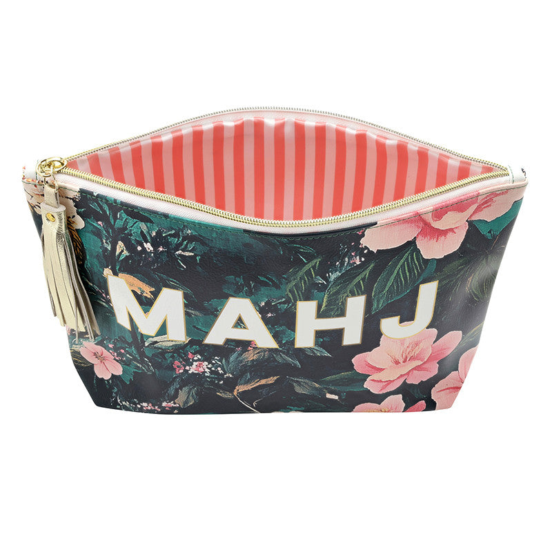 Tile Pouch - Mahj Floral