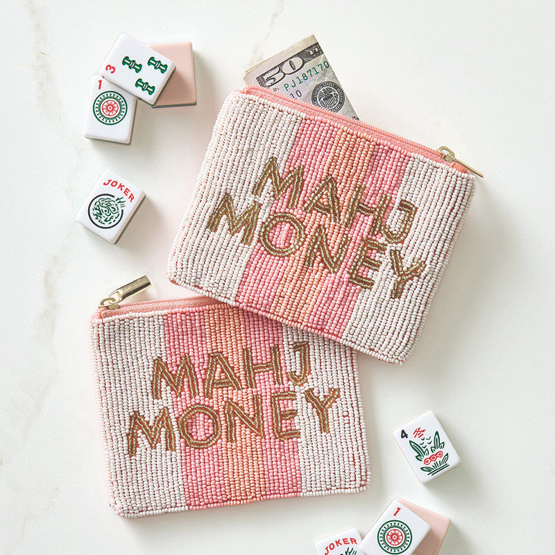 Beaded Pouch - Mahj Money