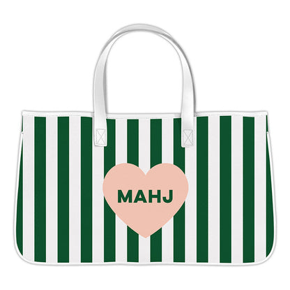 Mahjong Canvas Tote - Mahj Heart