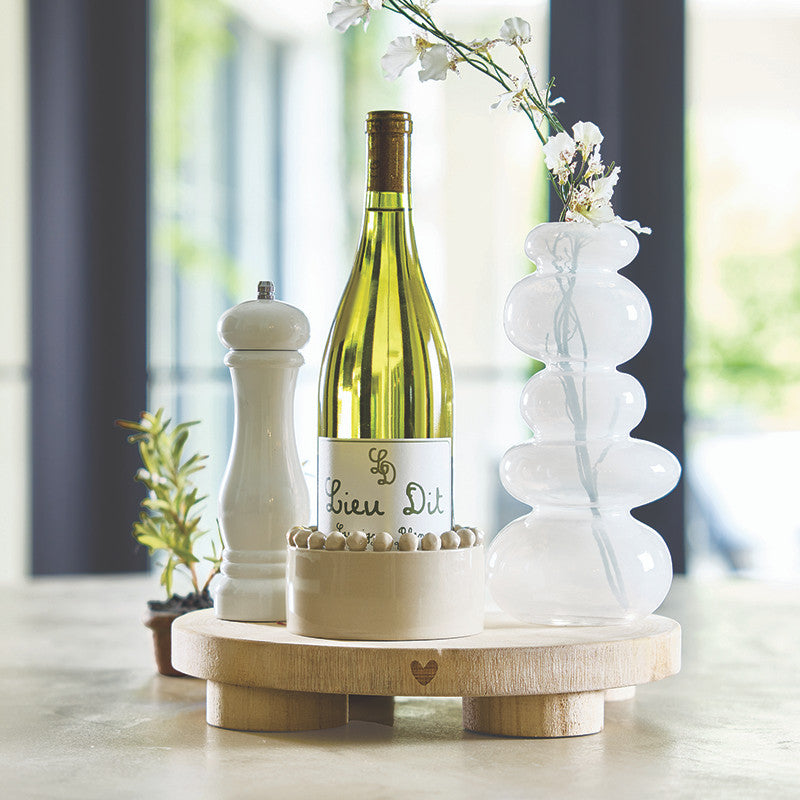 Wood Pepper Mill - White Lacquer