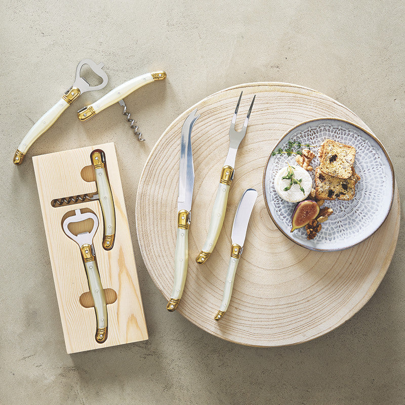 Coastal Stamped Appetizer Plates - Set of 4