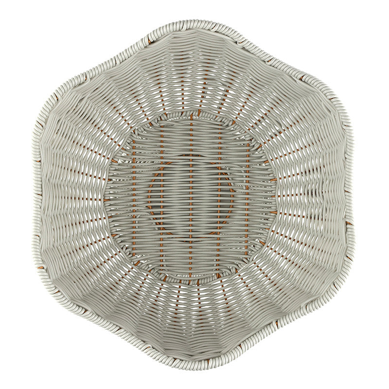 Scalloped Basket - Grey
