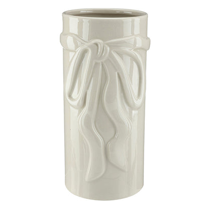Ceramic Bow Vase - Large - Natural