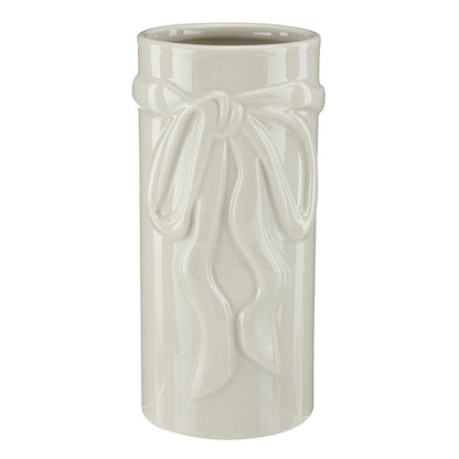 Ceramic Bow Vase - Small - Natural