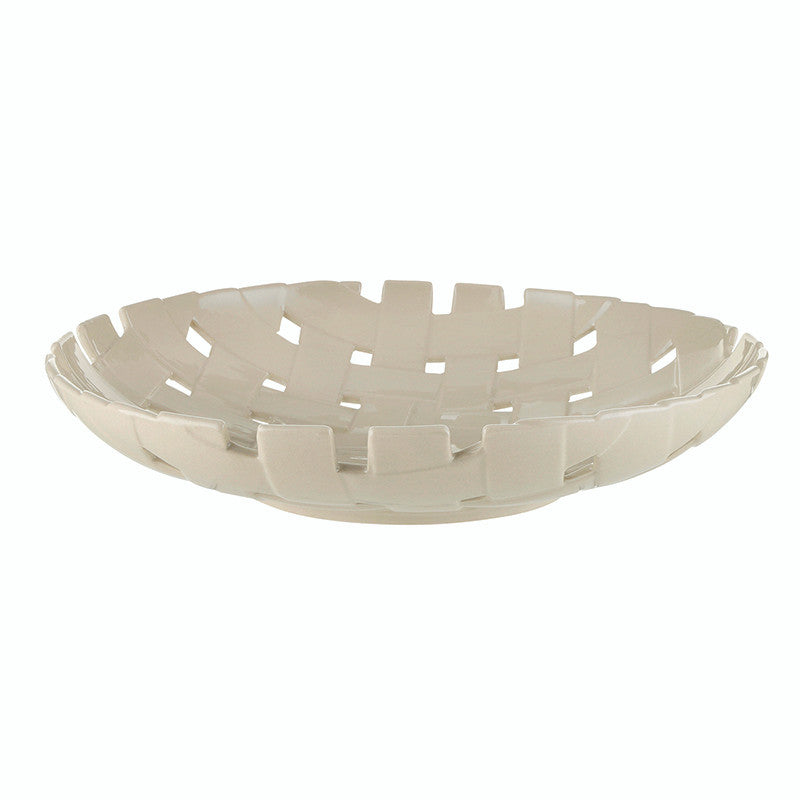 Ceramic Lattice Bowl - Natural