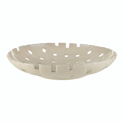 Ceramic Lattice Bowl - Natural