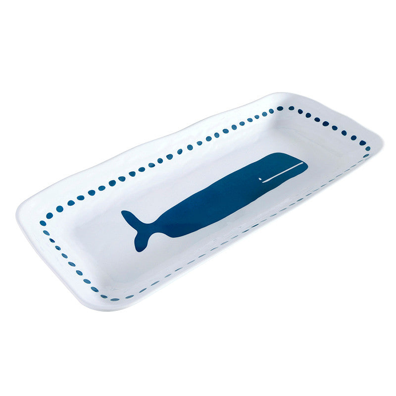 Melamine Serving Platter - Whale - 14" L