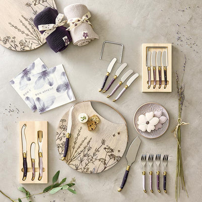Lilac Ombre Cheese Knives - Set of 3