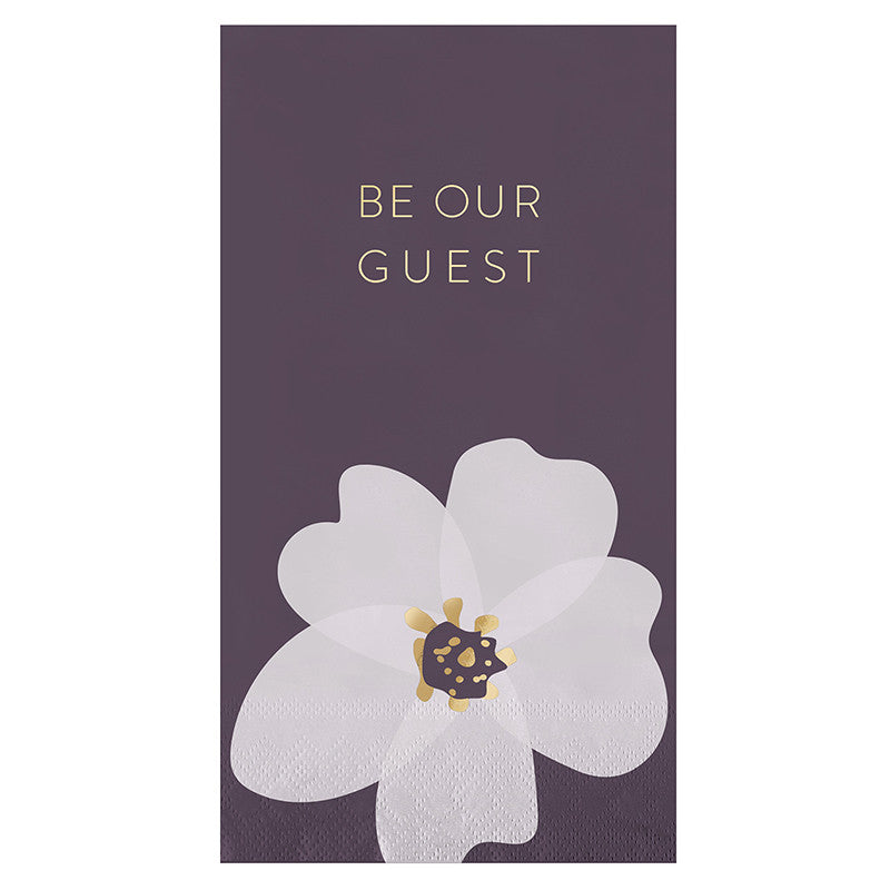 Ceramic Guest Napkin Tray + Napkins - Be Our Guest