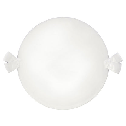 Ceramic Ribbon Handle Pedestal - White