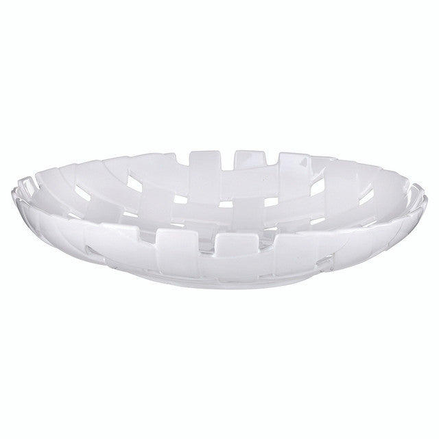 Ceramic Lattice Bowl - White