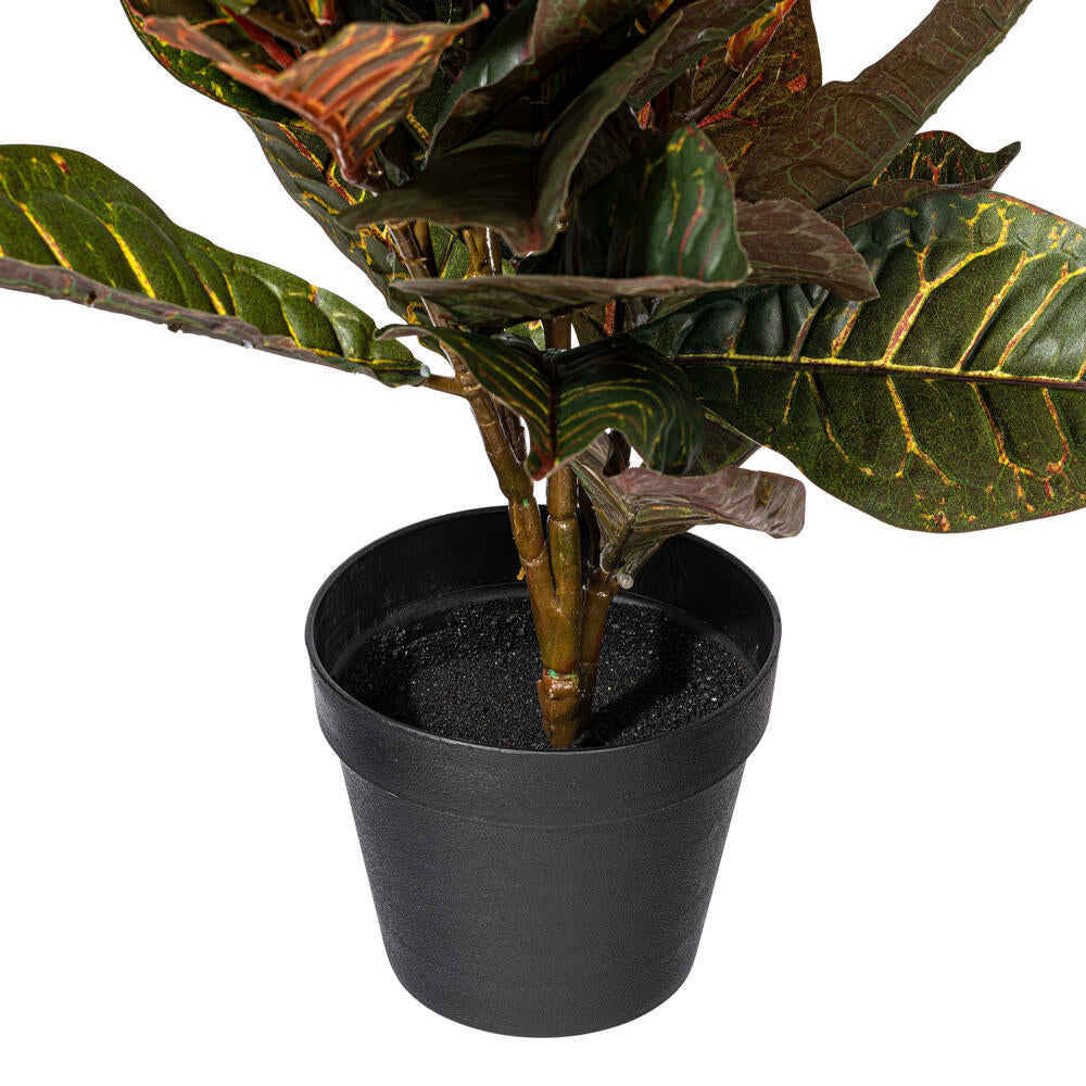 30" Artificial Croton Real Touch Potted Plant