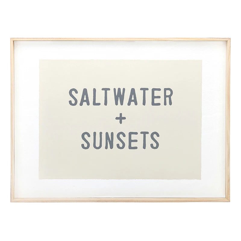 Face to Face Wood Sign - Salt Water + Sunsets
