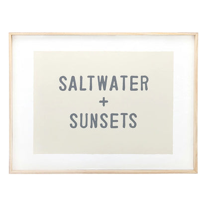 Face to Face Wood Sign - Salt Water + Sunsets