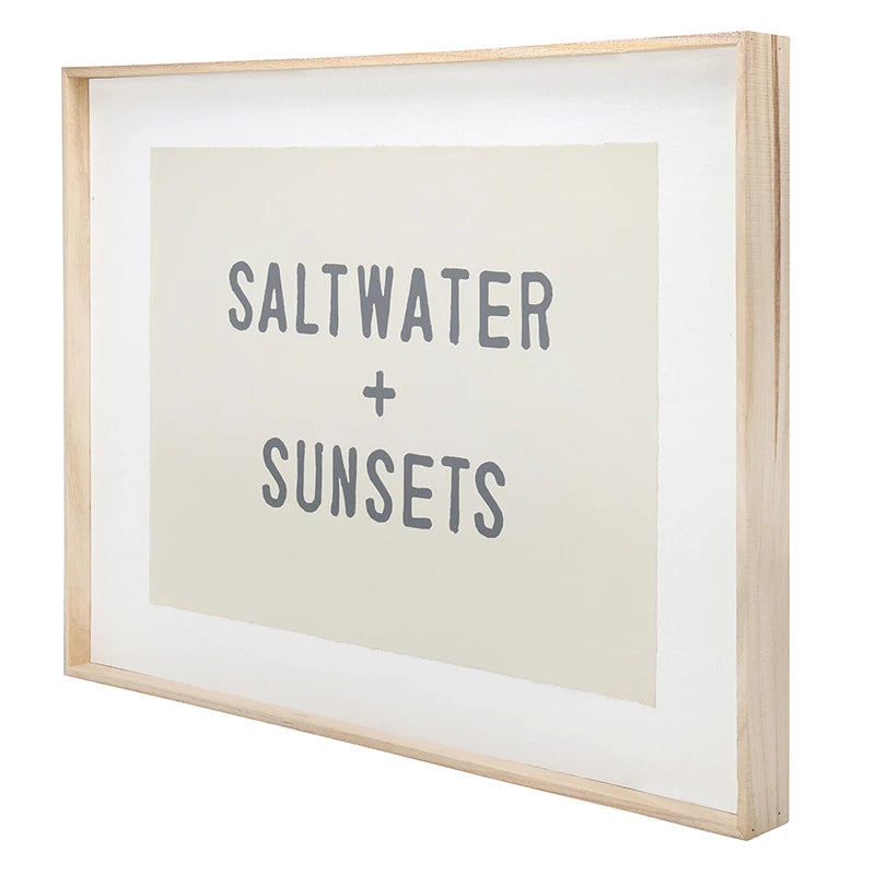 Face to Face Wood Sign - Salt Water + Sunsets