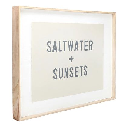 Face to Face Wood Sign - Salt Water + Sunsets