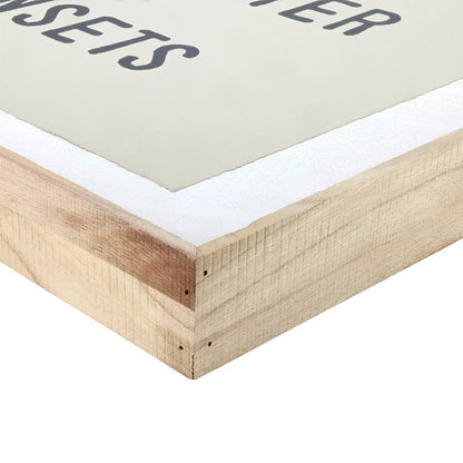 Face to Face Wood Sign - Salt Water + Sunsets