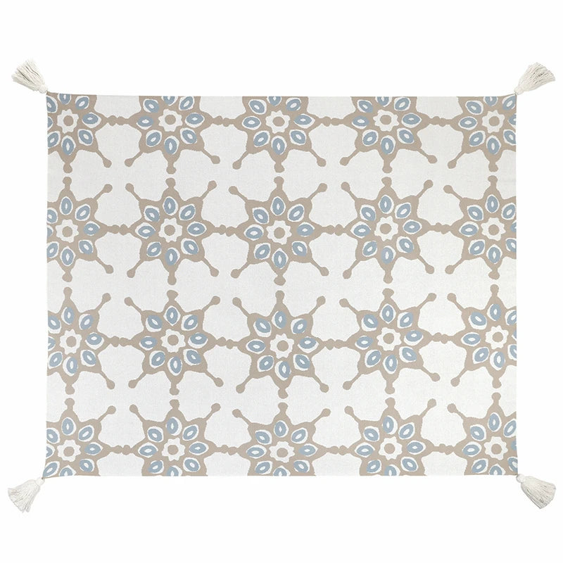 Face to Face Luxe Throw - Blue Tile