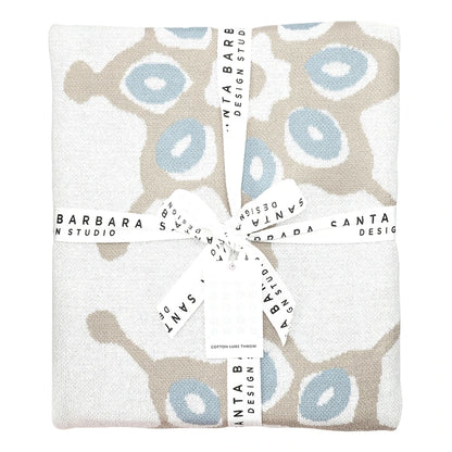 Face to Face Luxe Throw - Blue Tile