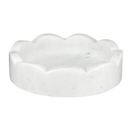Marble Catch-All Tray - Scallop - Medium