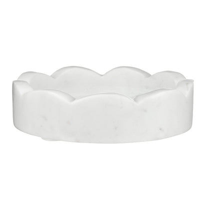 Marble Catch-All Tray - Scallop - Medium