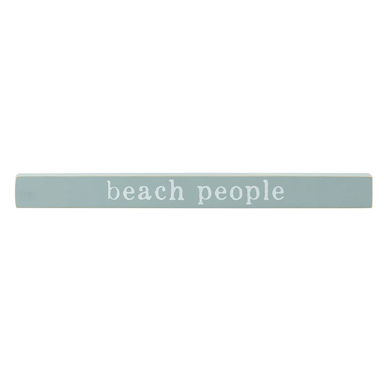 Face to Face Wood Sign - We Are Beach People