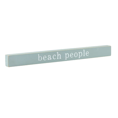 Face to Face Wood Sign - We Are Beach People