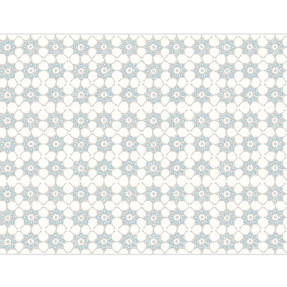 Paper Table Runner - Blue Tile