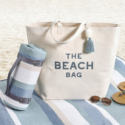 Large Canvas Tote - The Beach Bag
