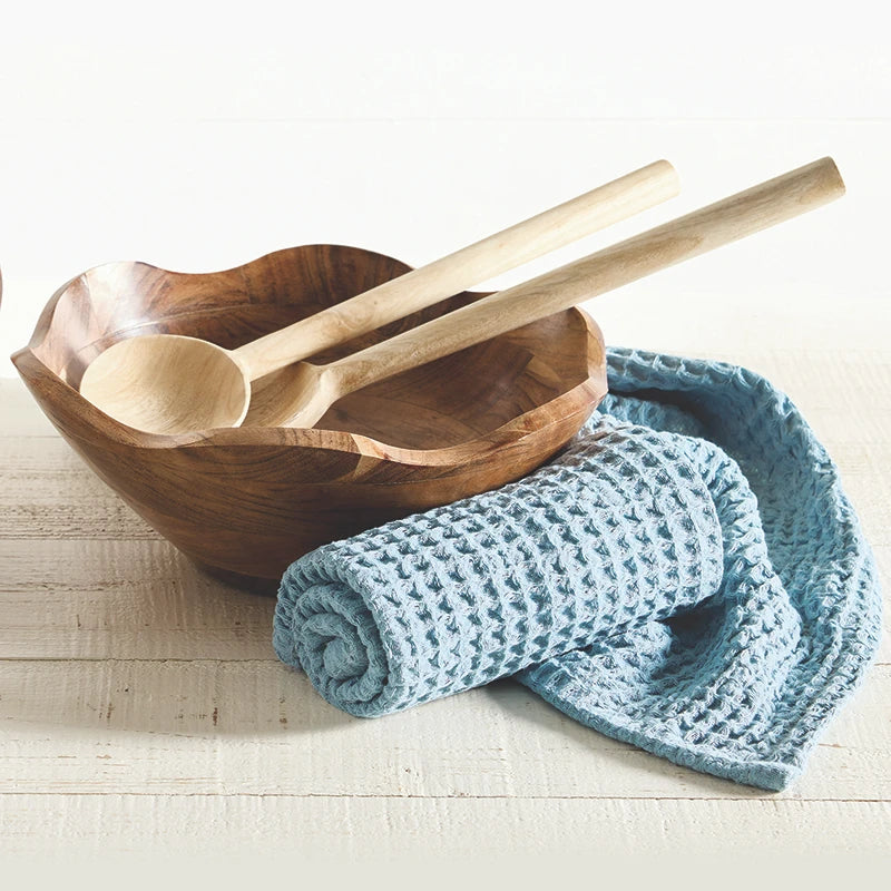 Face to Face Wood Salad Bowl - Scallop - Small