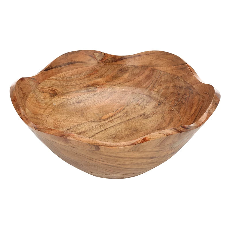 Face to Face Wood Salad Bowl - Scallop - Large